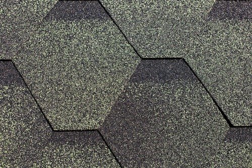 fibreglass shingles closeup