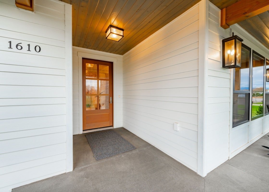 house with white siding