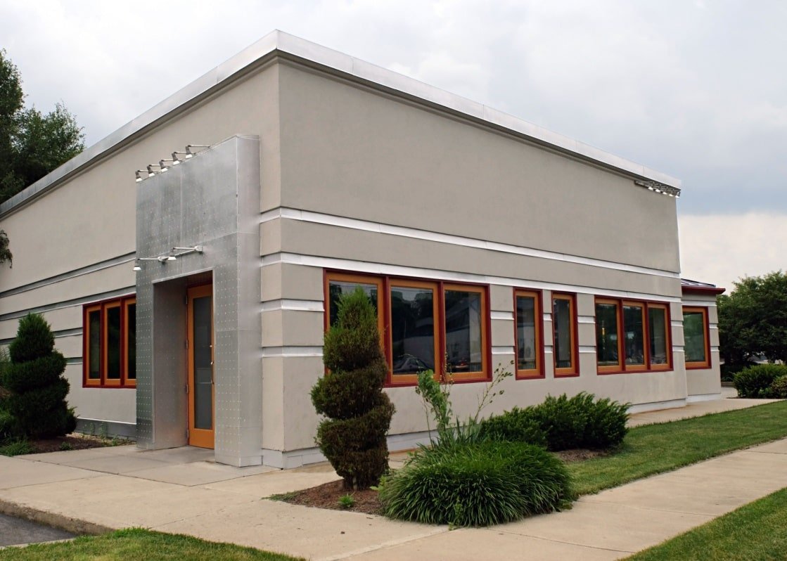 building with flat roof