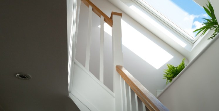 newly installed skylight